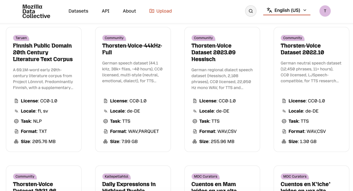 Thorsten-Voice and Mozilla Data Collective